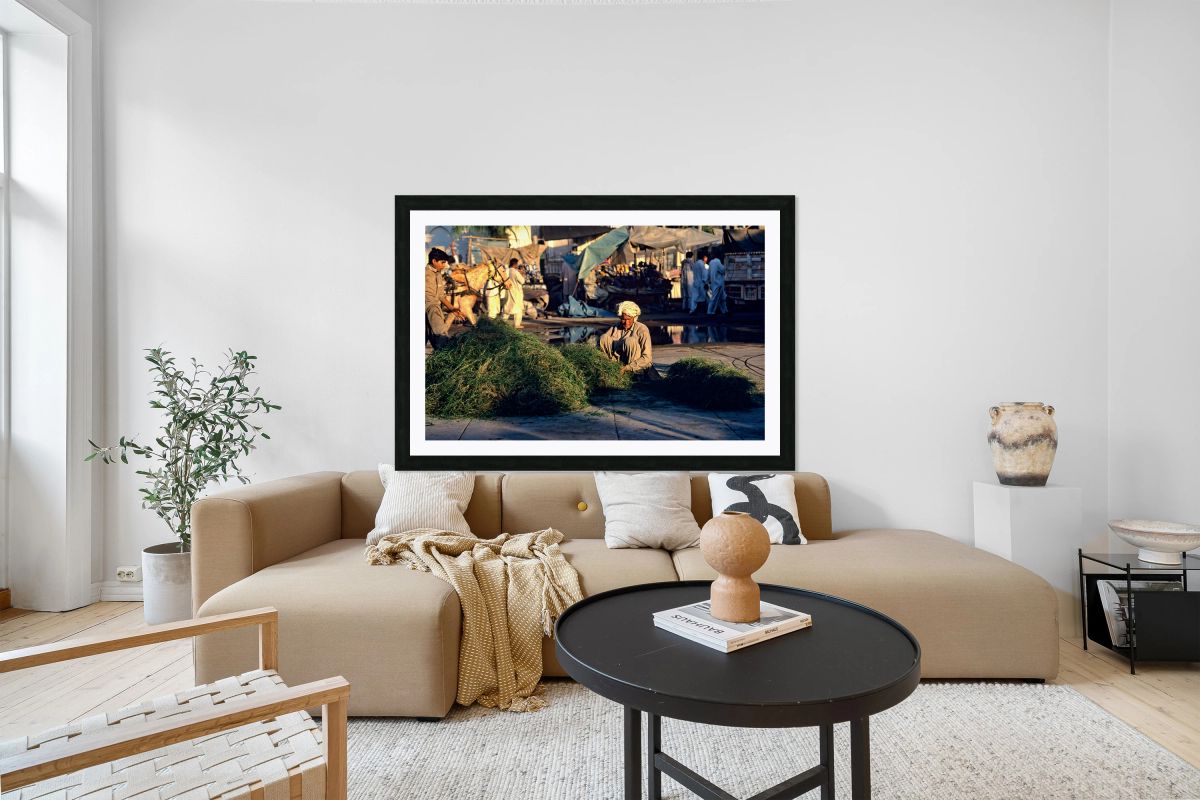 Street market in Lahore with vendors and busy activity