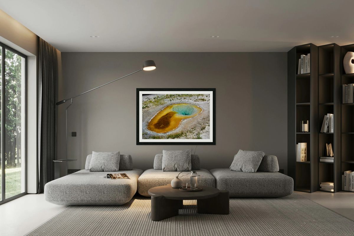 Yellowstone National Park features Beauty Pool in summer