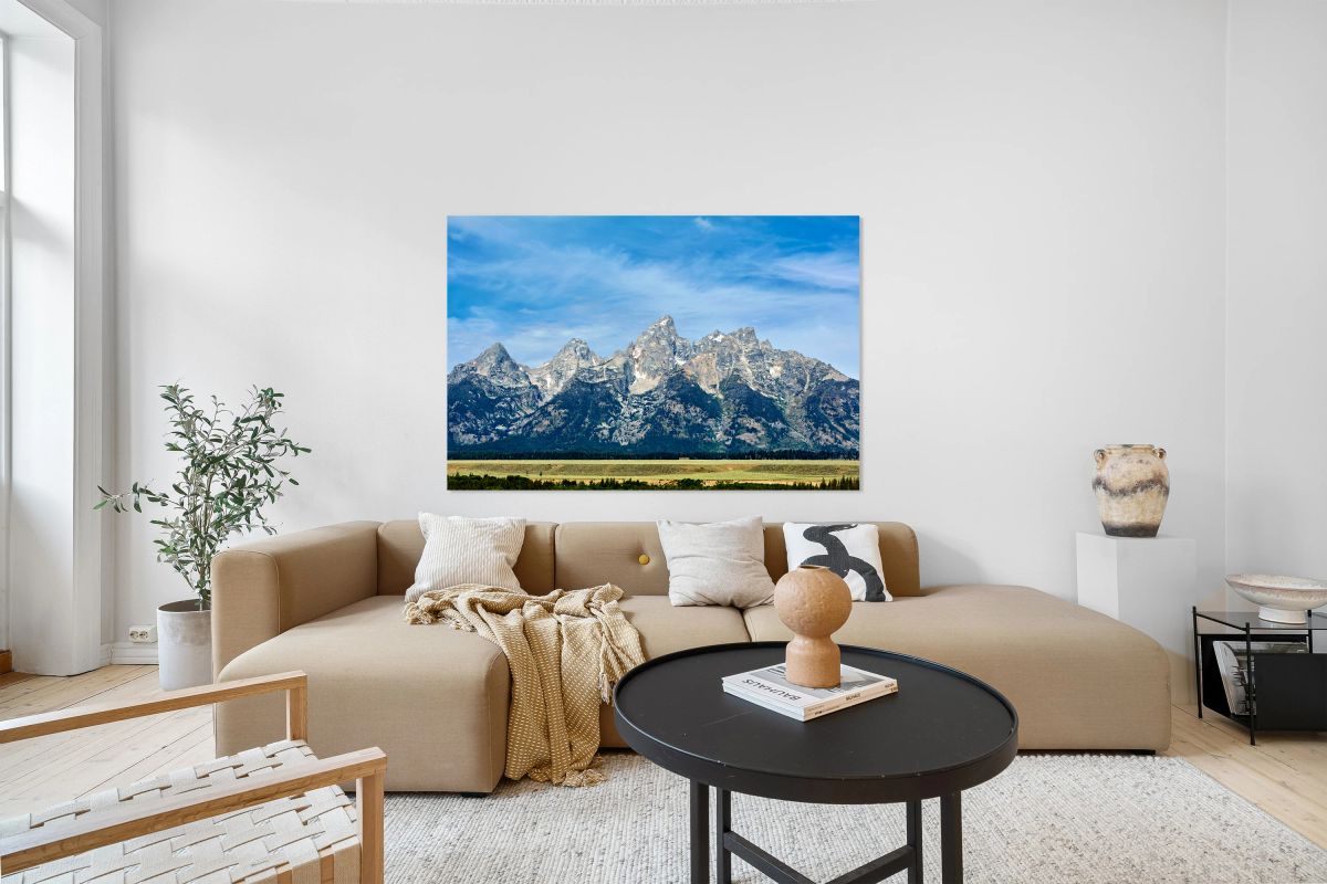 Exploring Grand Teton National Park mountains in the USA