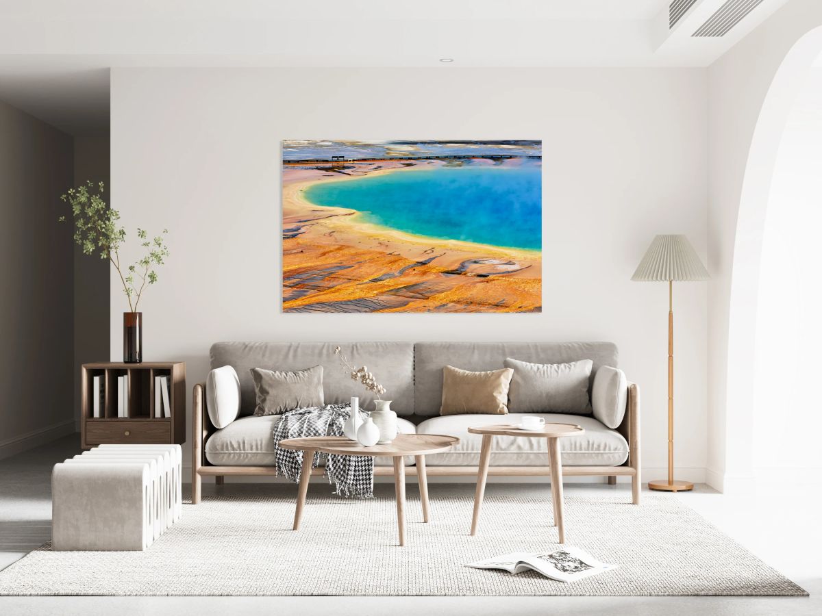 Explore grand prismatic spring in yellowstone national park