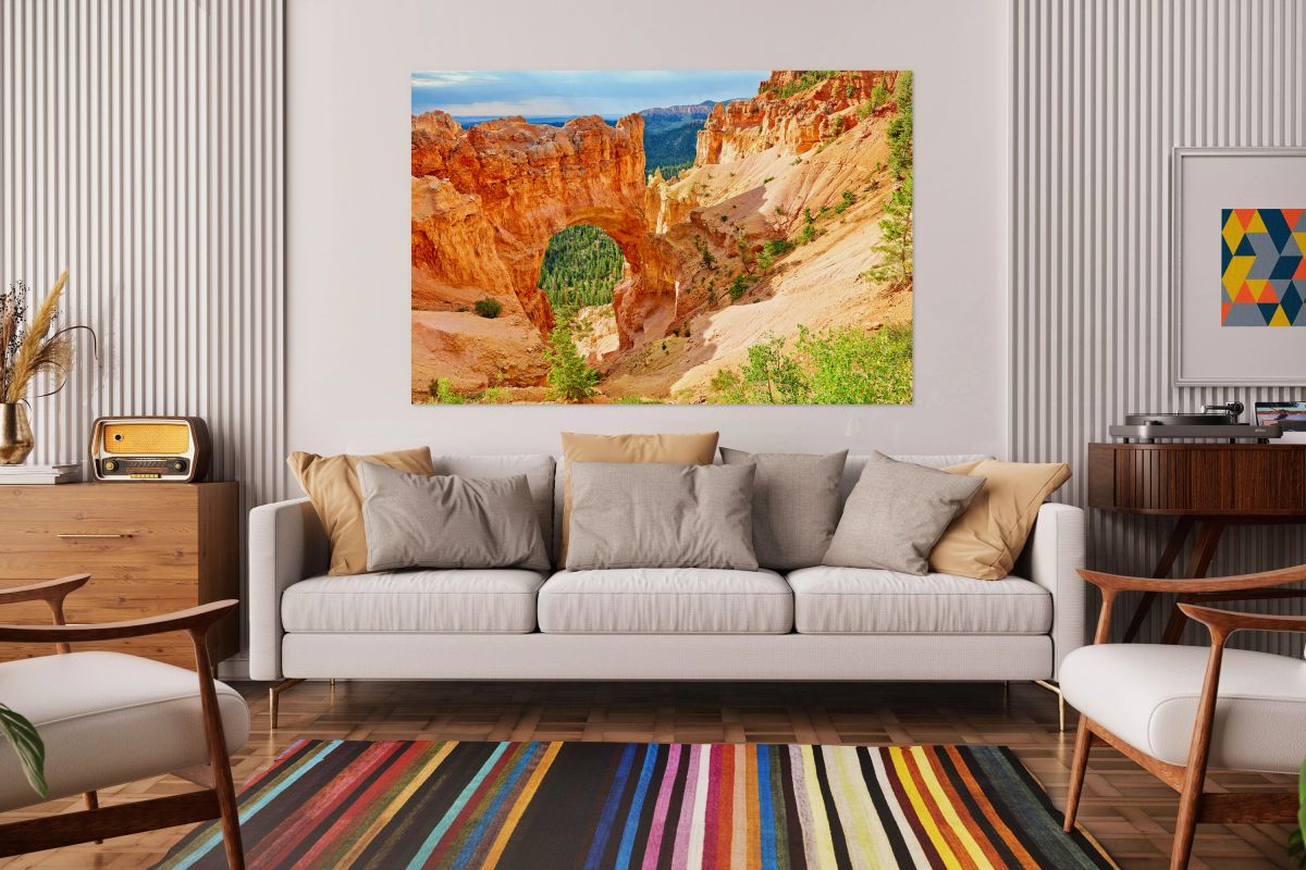 Natural bridge formation in Bryce Canyon National Park