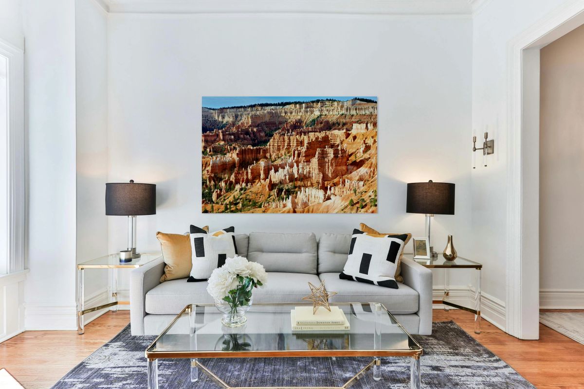 Sunrise at Bryce Canyon National Park with rock formations