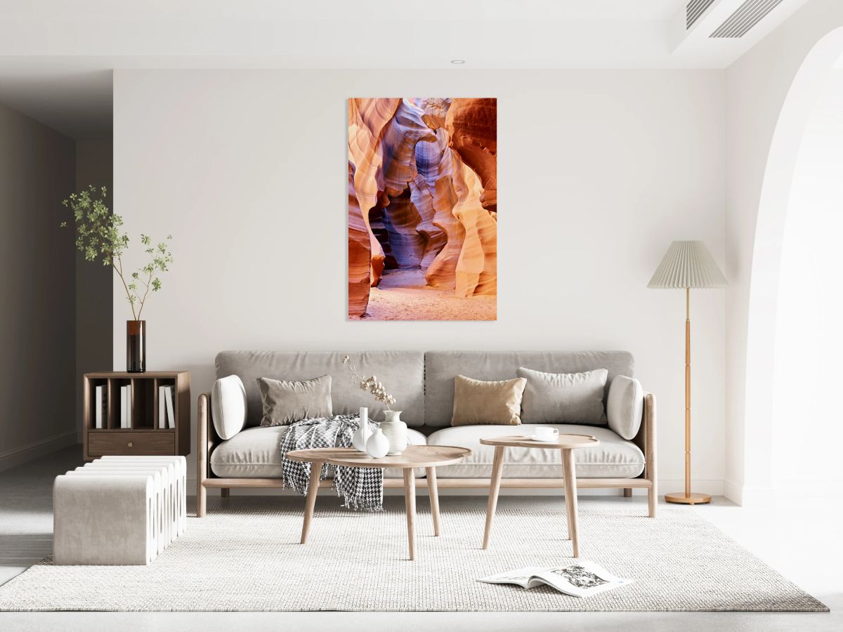 Exploring Antelope Slot Canyon in USA during the day