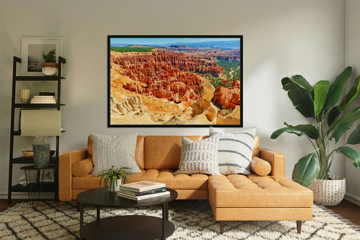 View from inspiration point in bryce canyon national park