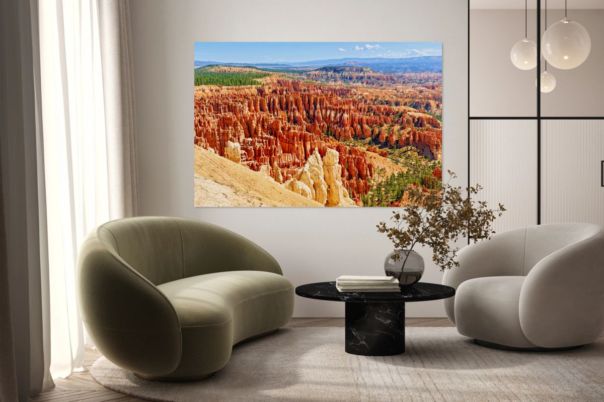 View from inspiration point at bryce canyon national park