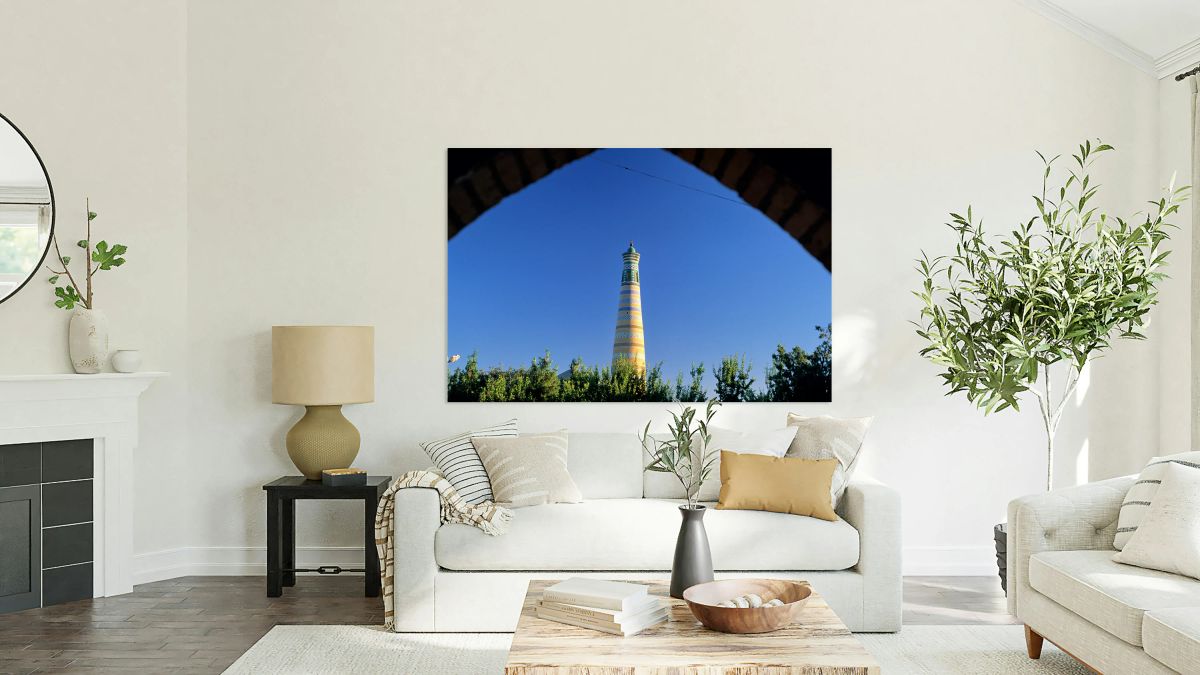 Visit to the iconic minaret in Khiva Uzbekistan