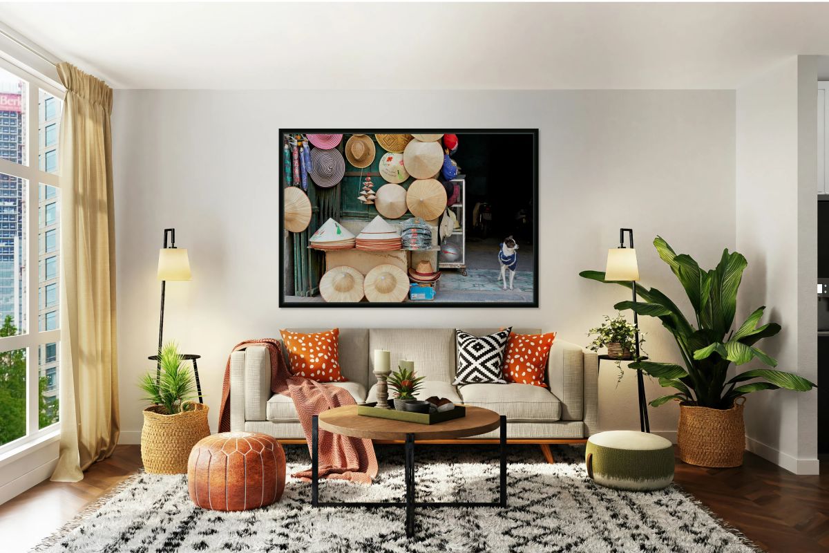 Crafts and a dog in Hanois streets showcase local culture