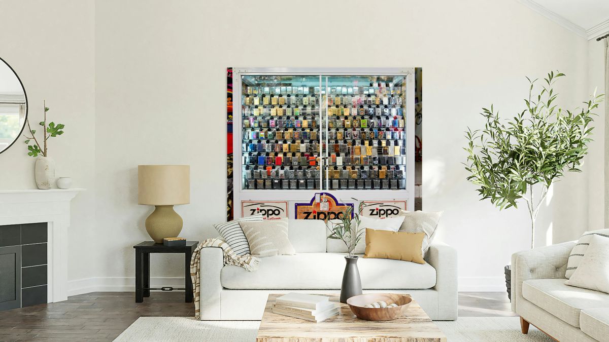 Collection of Zippo lighters in Ho Chi Minh City shop