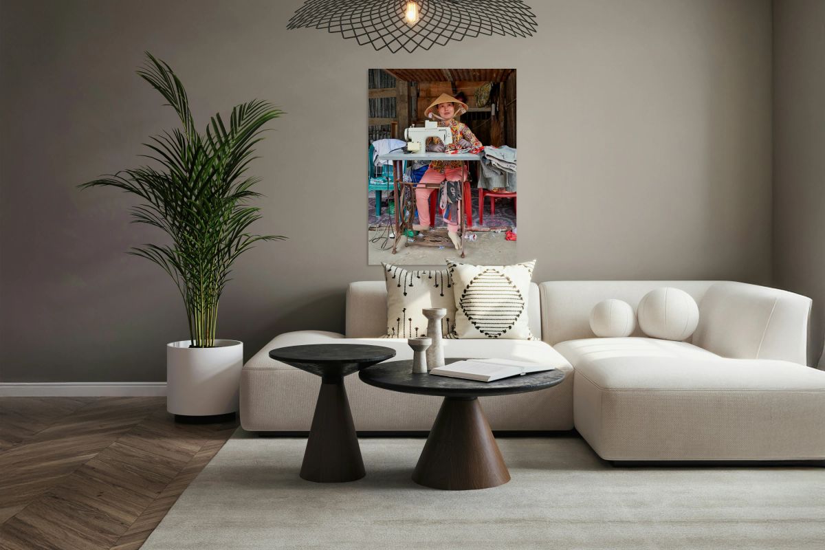 Sewing in Phu Quoc Vietnam during daytime hours