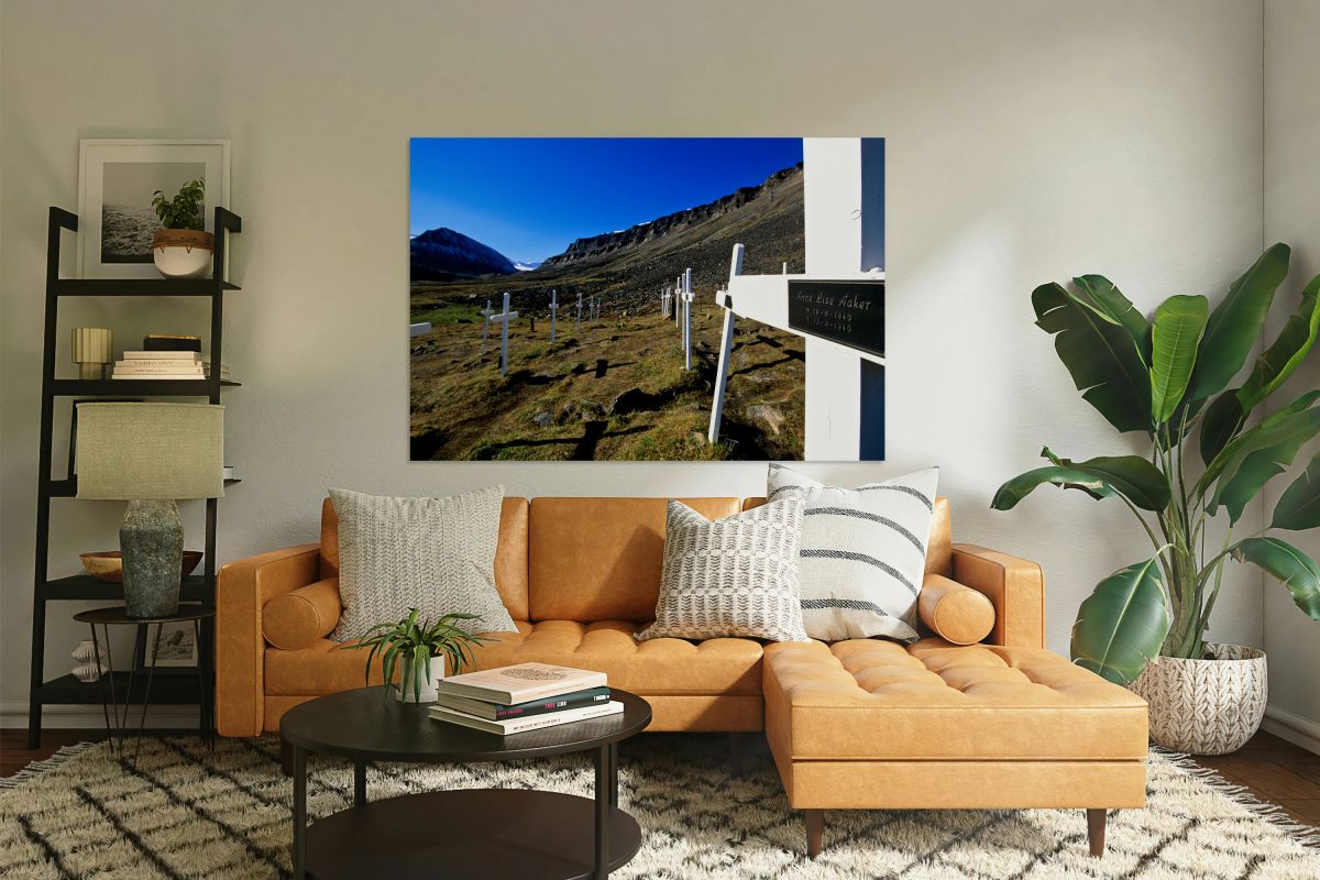 Memorial site in Longyearbyen Svalbard Archipelago Norway