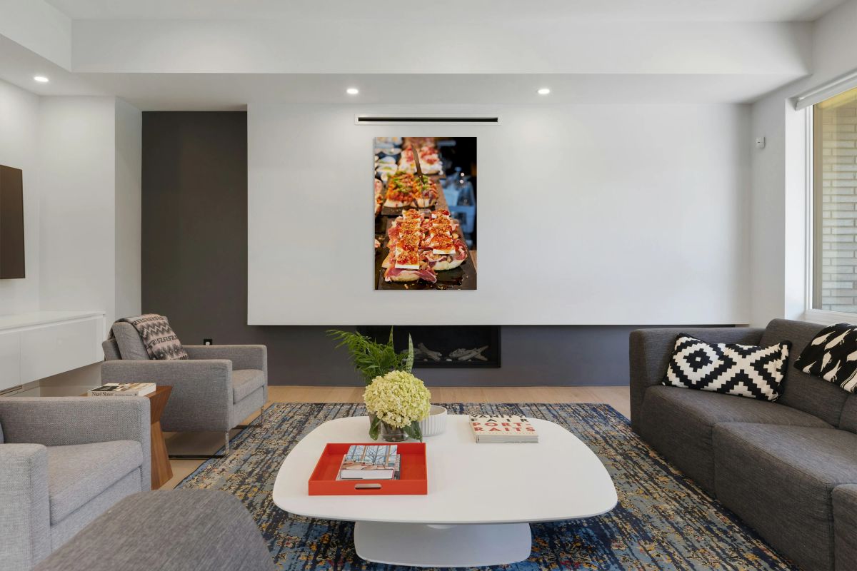 Basque pintxo snacks served in Bilbao Spain