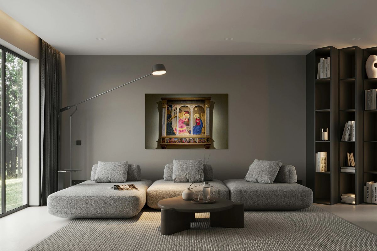 Cortona altarpiece by Angelico depicts the Annunciation