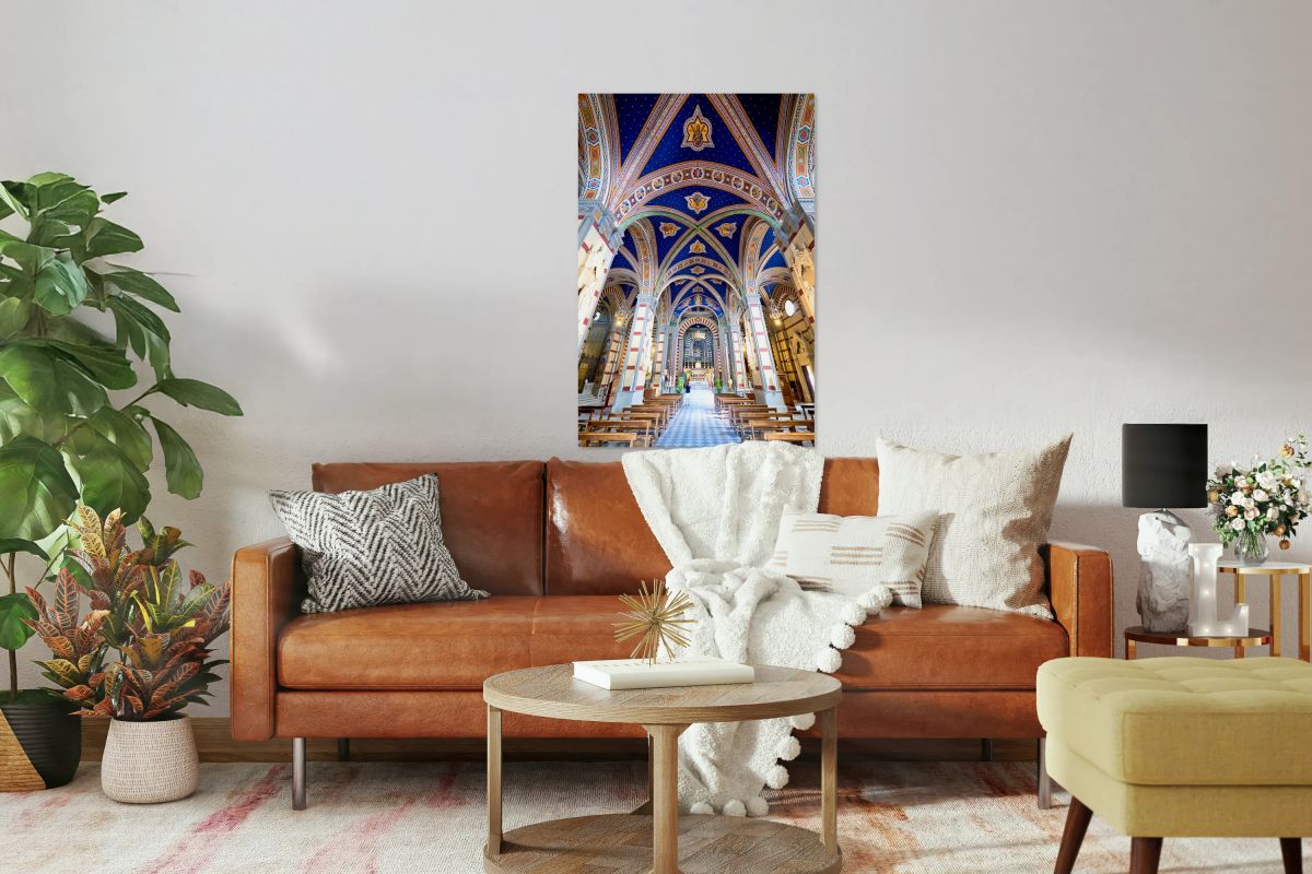 Basilica Santa Margherita in Cortona Tuscany during the day