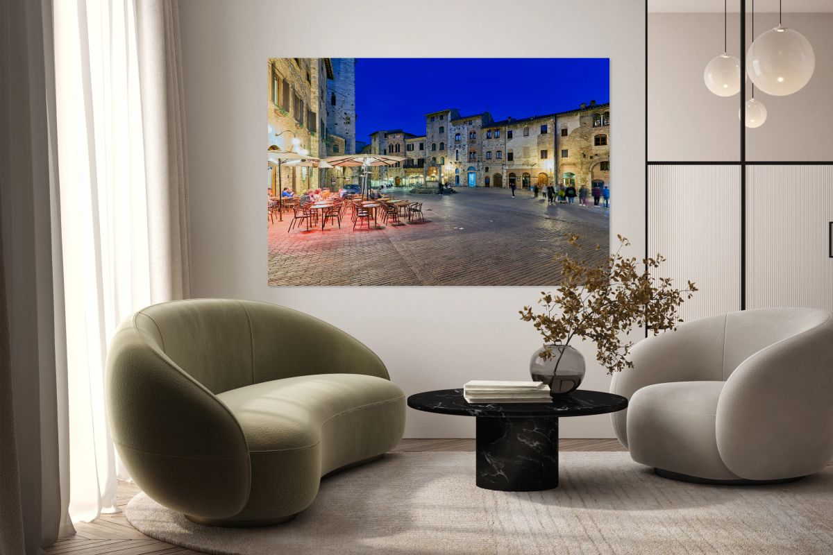 Visit San Gimignano at sunset in Tuscany Italy