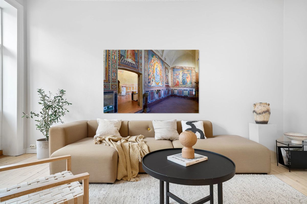 Frescoes in san lorenzo church in san gimignano italy