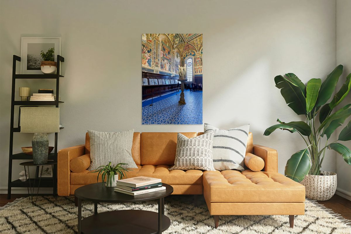 Visit piccolomini library in siena tuscany italy