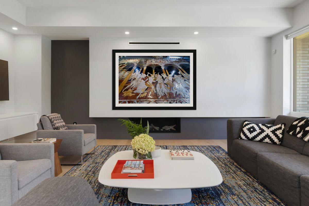 Mosaic floor depicting the slaughter of the innocents in Siena