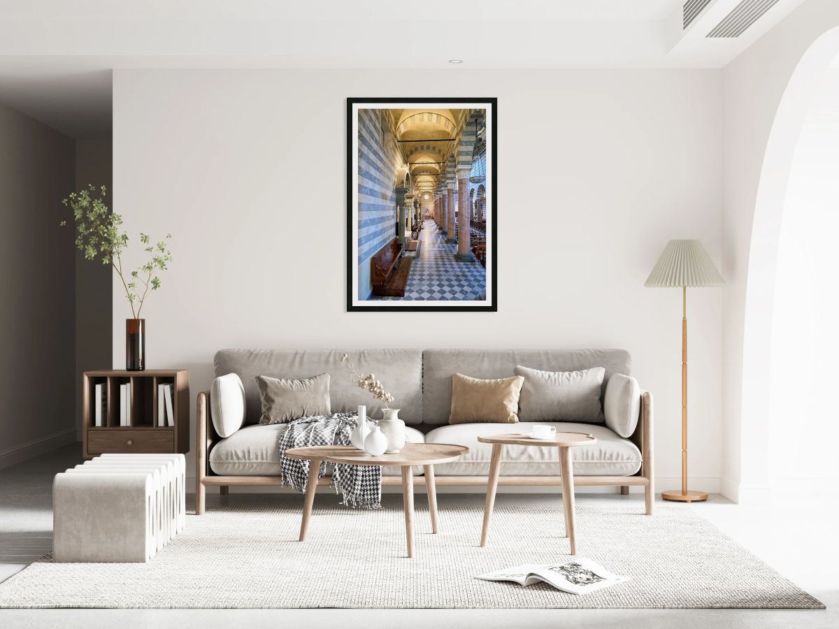 Cathedral Duomo di Volterra interior view in Tuscany
