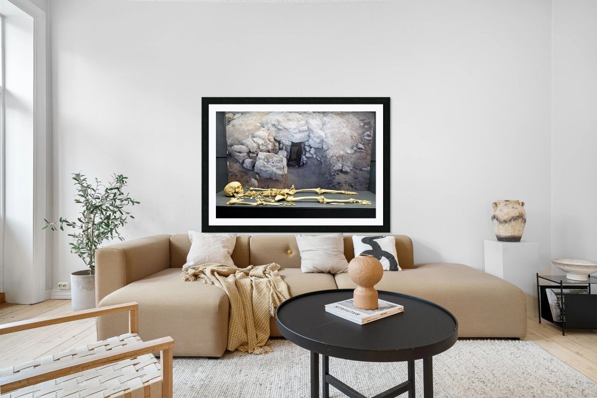 Exploring Etruscan tomb remains in Volterra Tuscany Italy