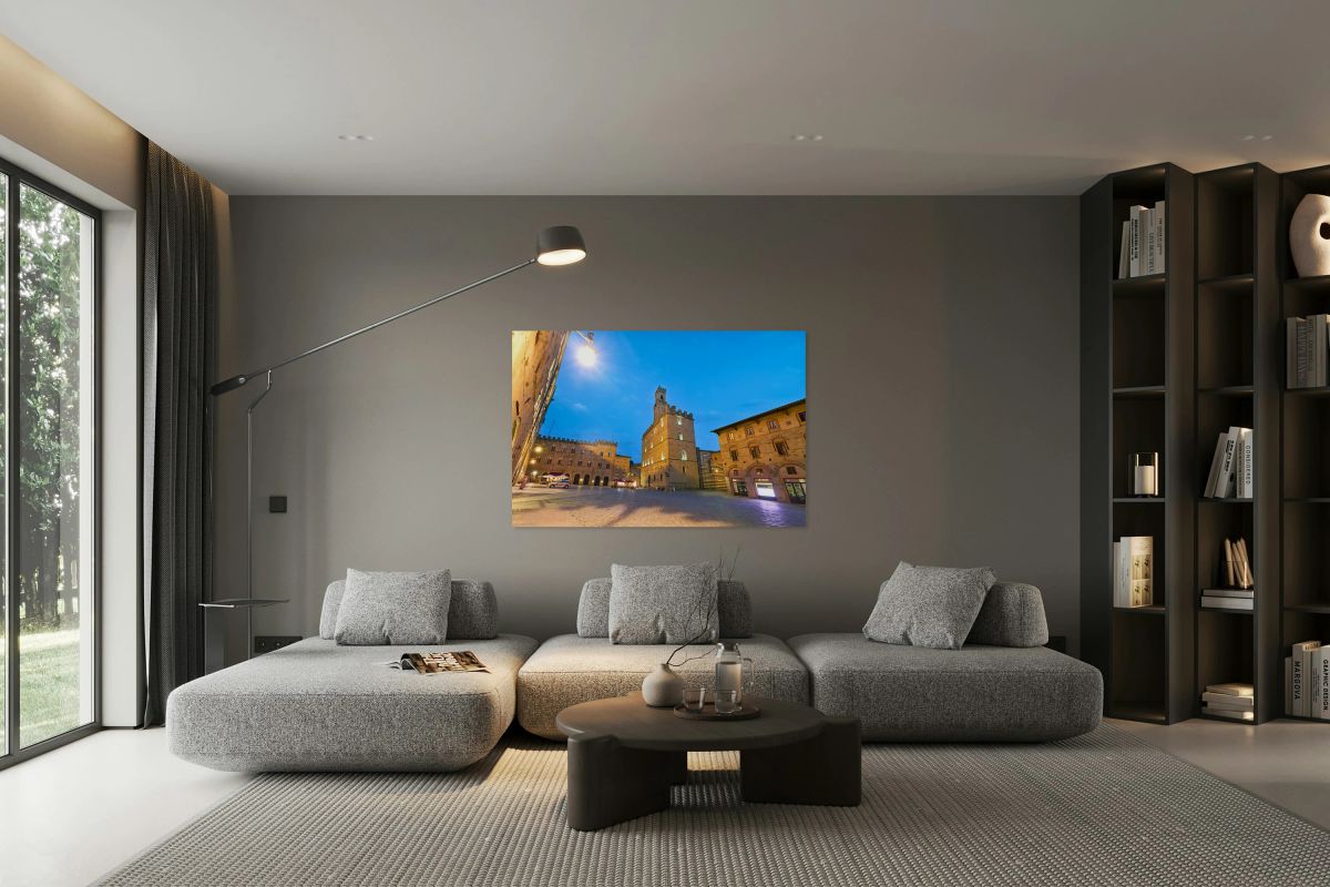 Palazzo dei Priori stands in Piazza dei Priori in Volterra Italy