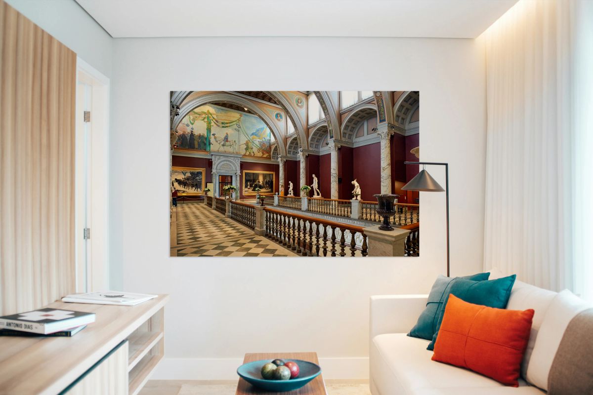 Interior view of Stockholm Nationalmuseum in Sweden