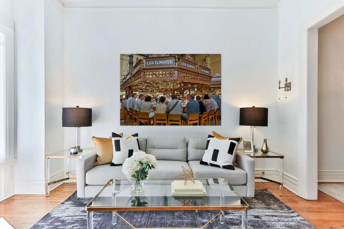 Dining at lisa elmqvist in östermalms saluhall in stockholm