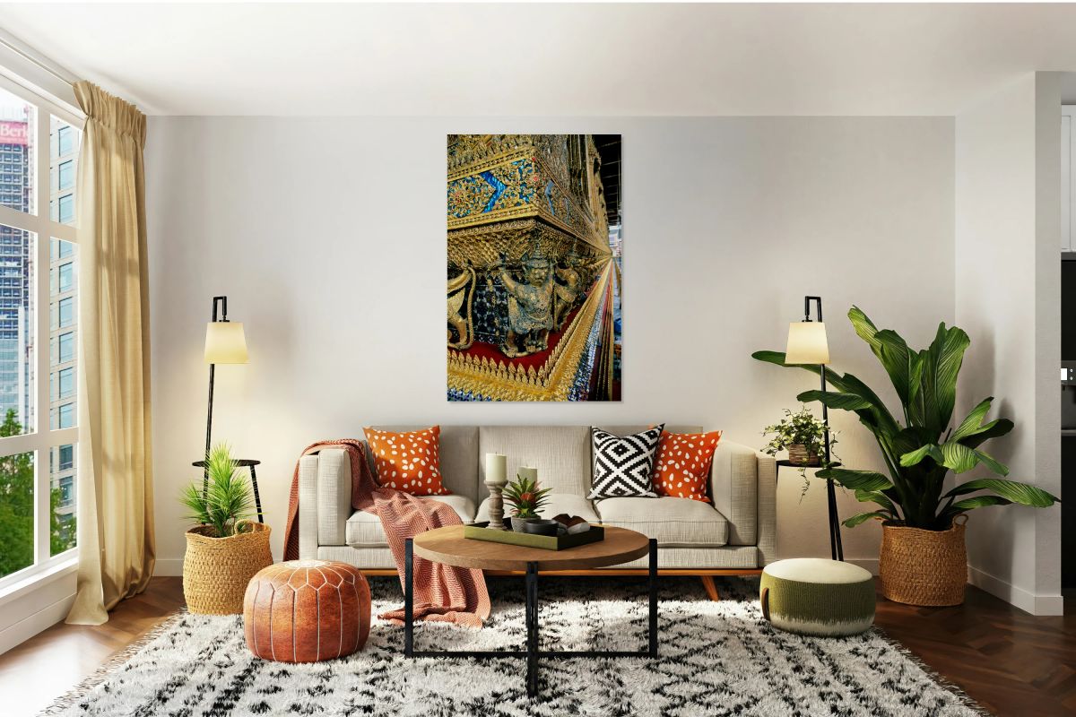 Intricate design at Wat Phra Kaew in Bangkok