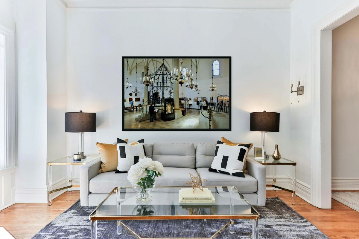 Visiting the historic synagogue in Krakow Poland