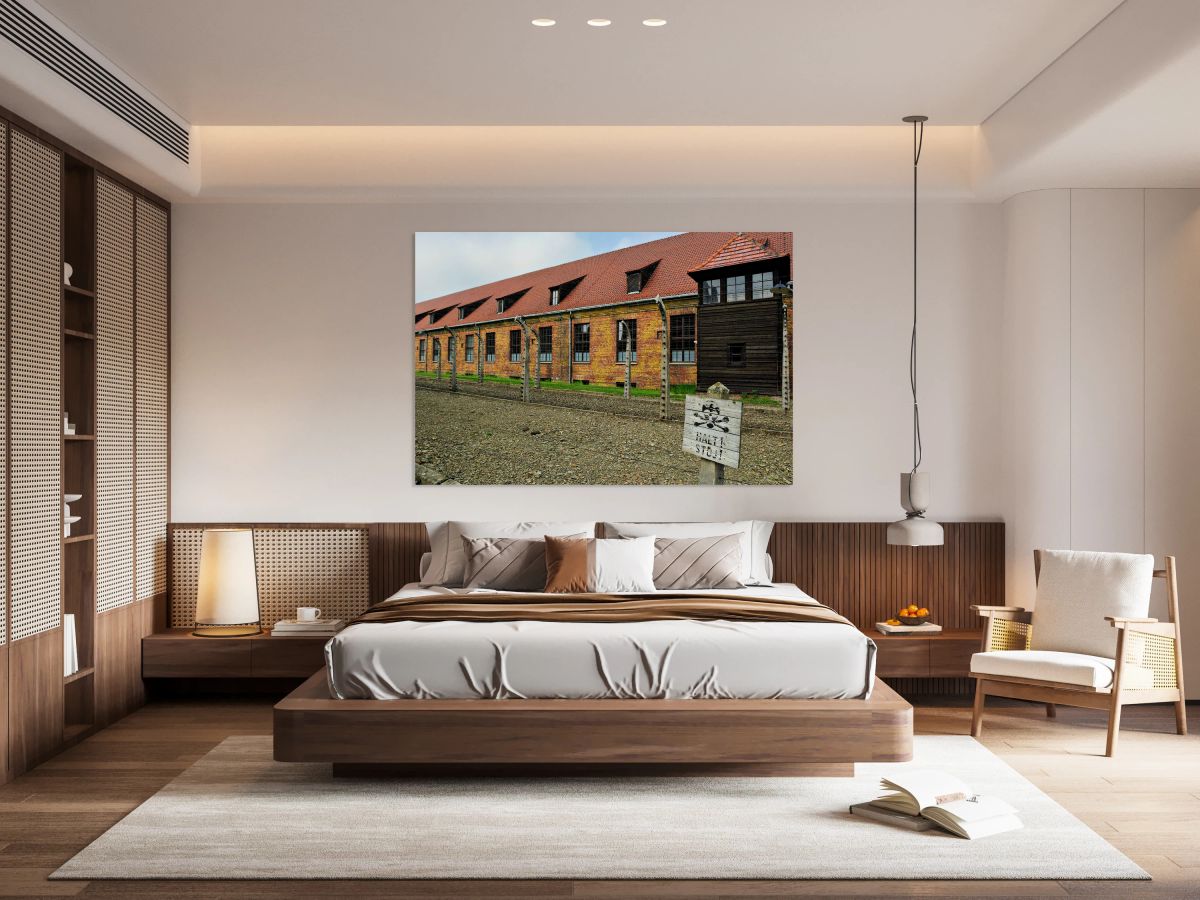 Site of Auschwitz concentration camp in Krakow Poland