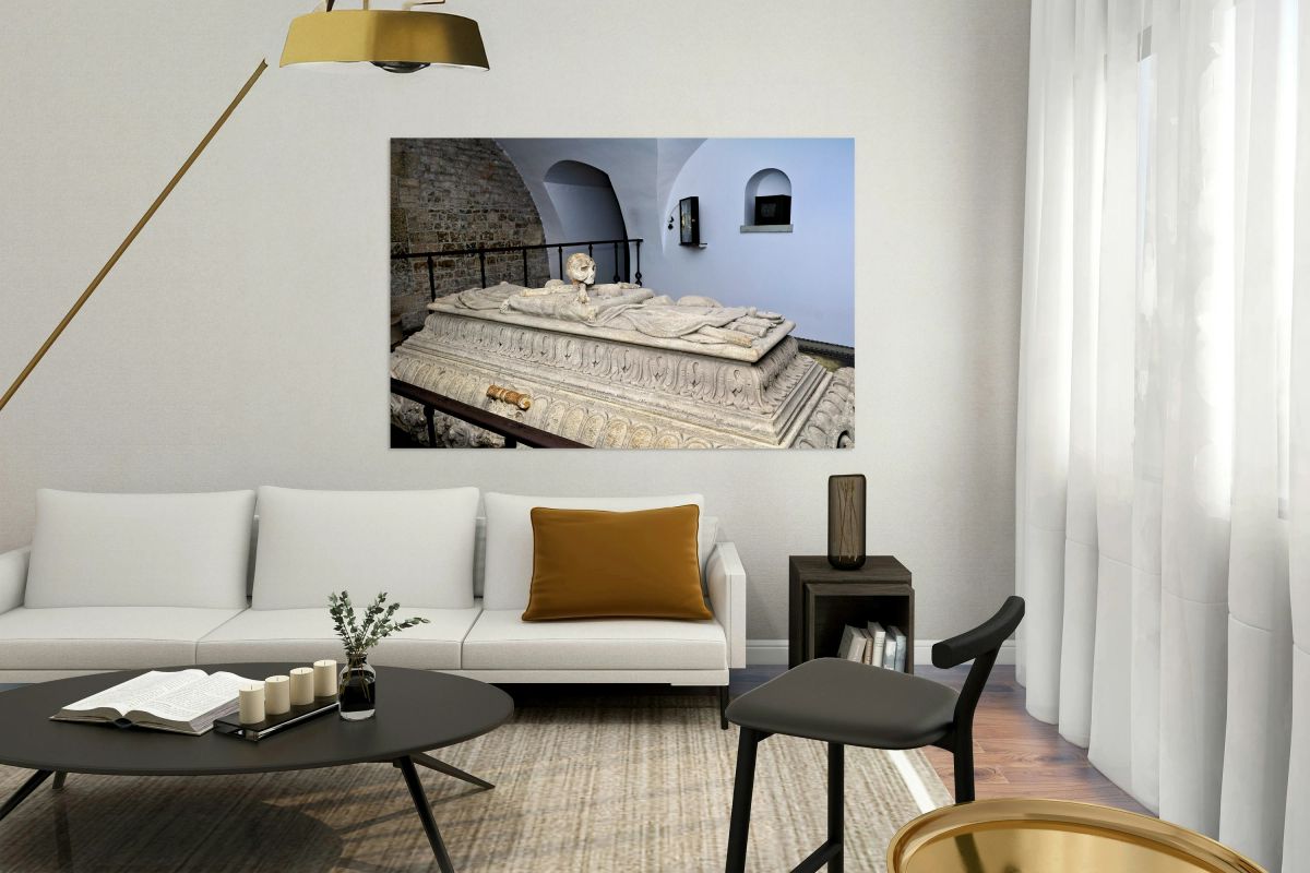 Tomb of a historical figure located in Krakow Poland