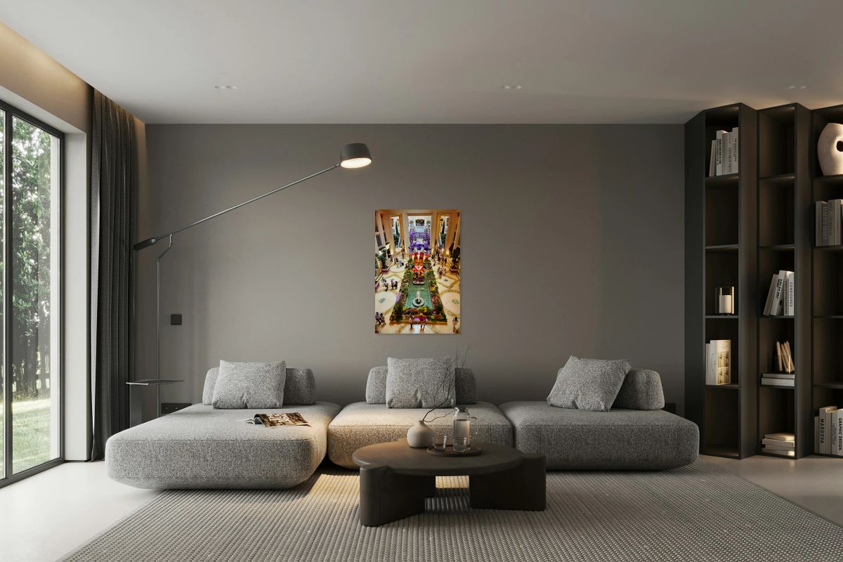 Visitors enjoy the shopping mall at Venetian Hotel in Las Vegas