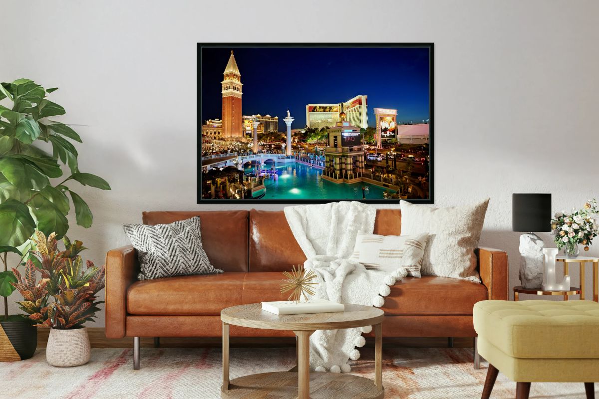 Venetian Hotel at sunset in Las Vegas Nevada