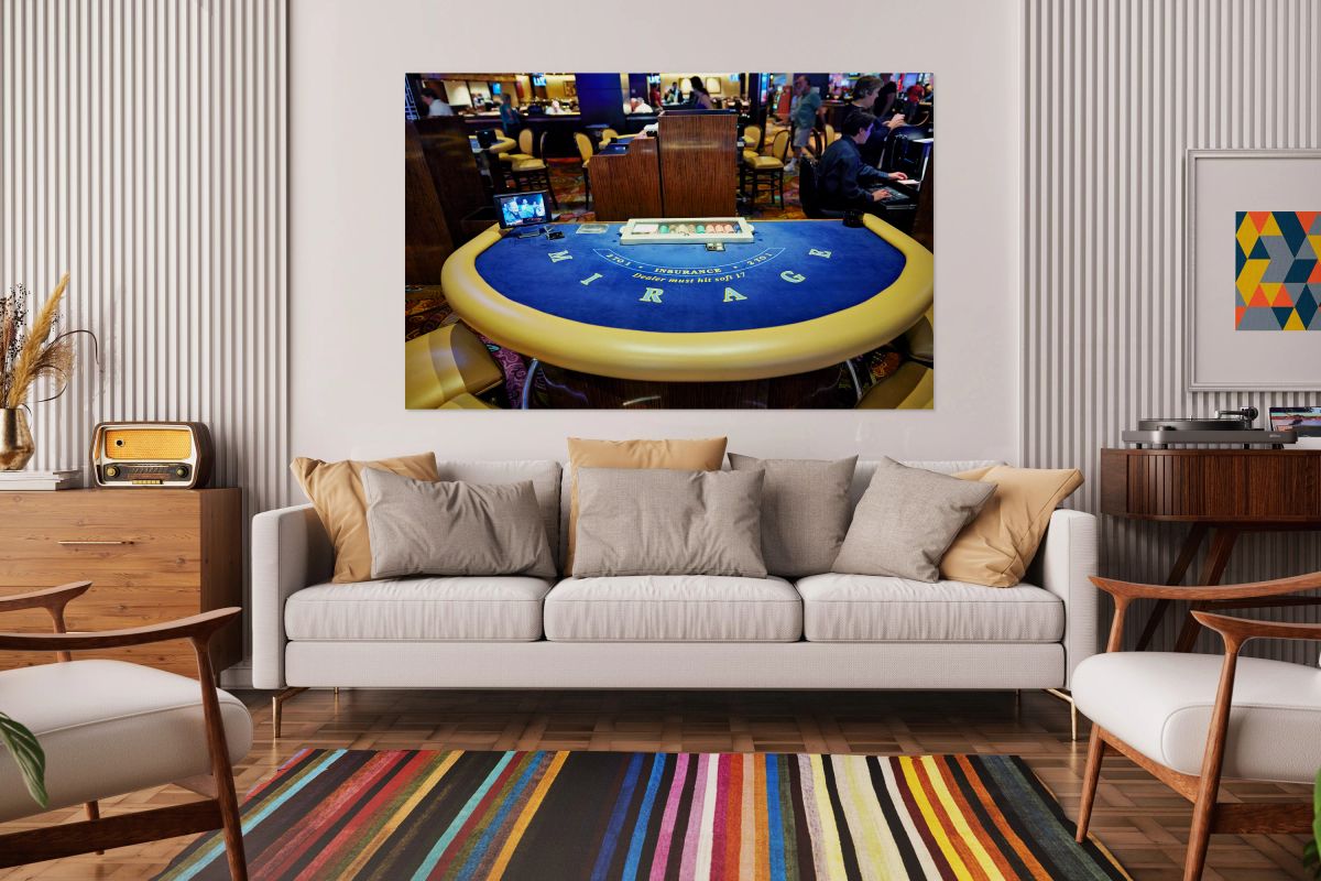 Roulette table activity at Caesars Palace in Las Vegas