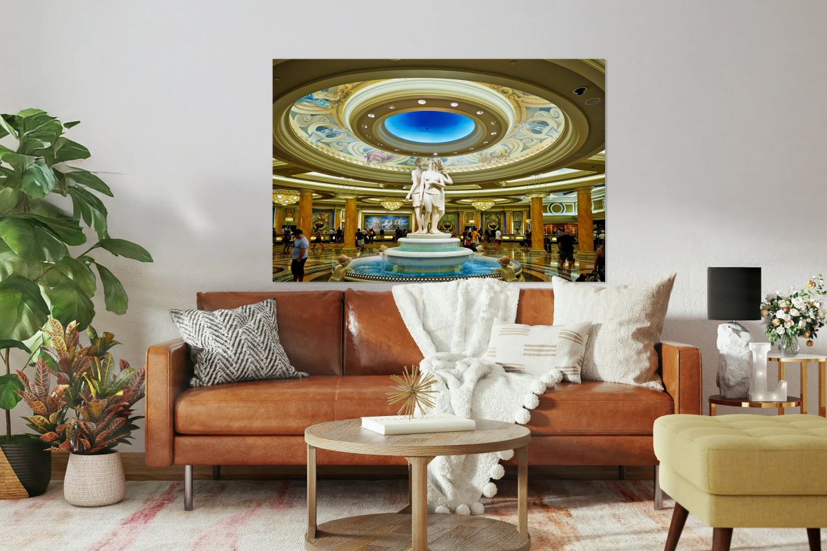 Lobby at caesars palace hotel in las vegas