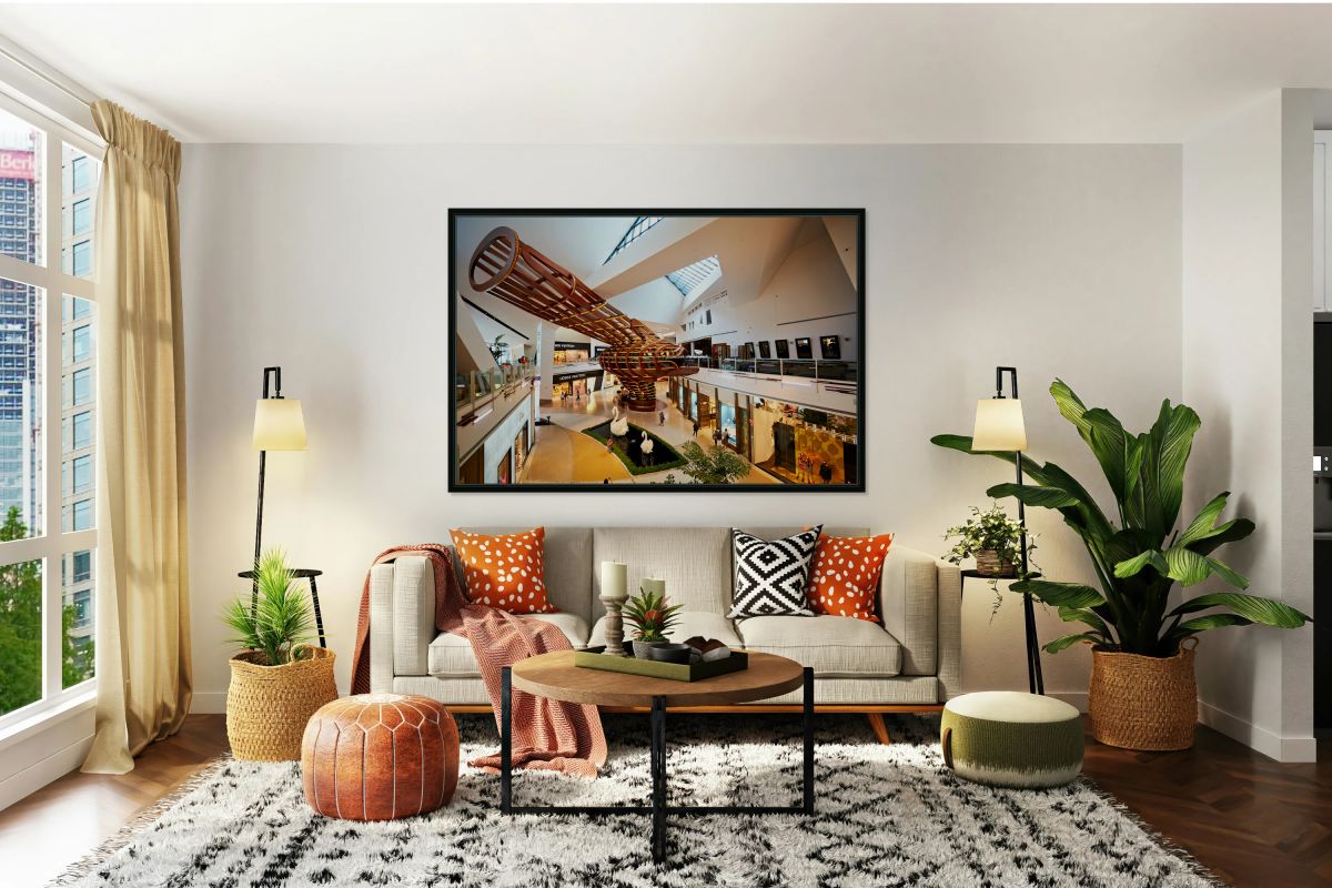 Visitors explore Crystals Mall at City Center in Las Vegas