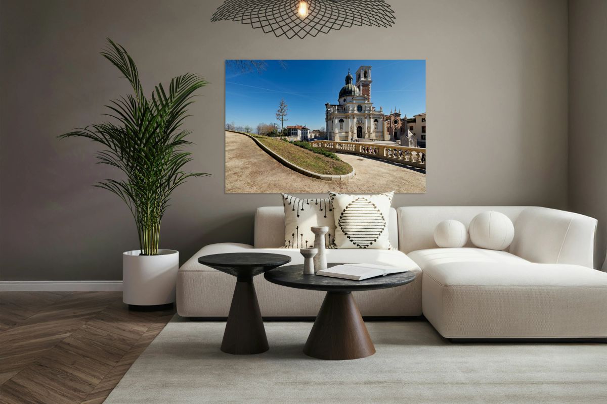 Church of St. Mary of Mount Berico in Vicenza on a clear day