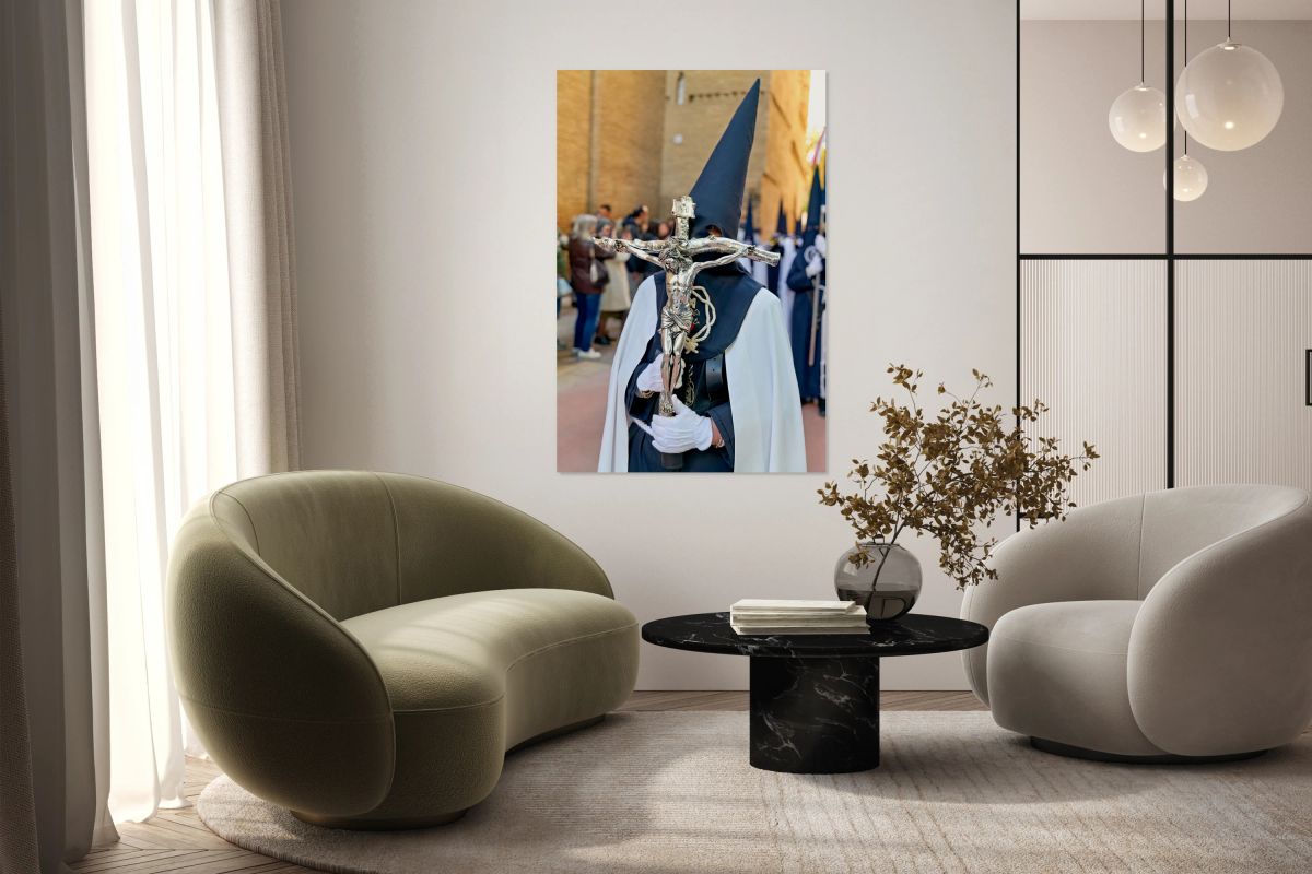 Easter Holy Week procession in Zaragoza Spain