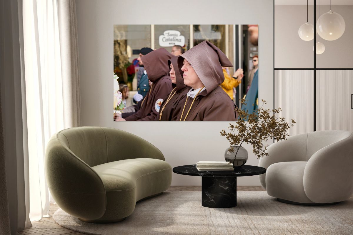 Processions during Easter Holy Week in Zaragoza Spain