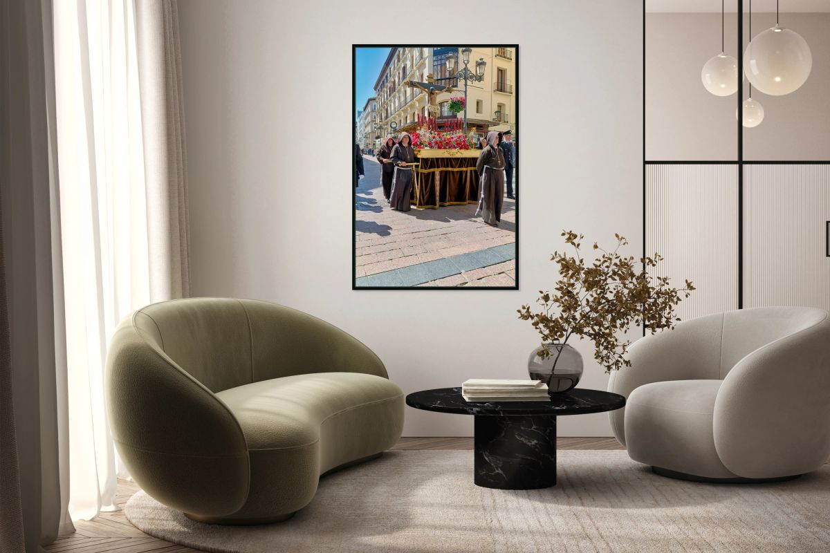 Processions during Holy Week in Zaragoza Aragon Spain