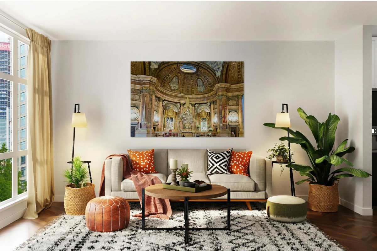 View of cathedral basilica of our lady of the pillar in zaragoza