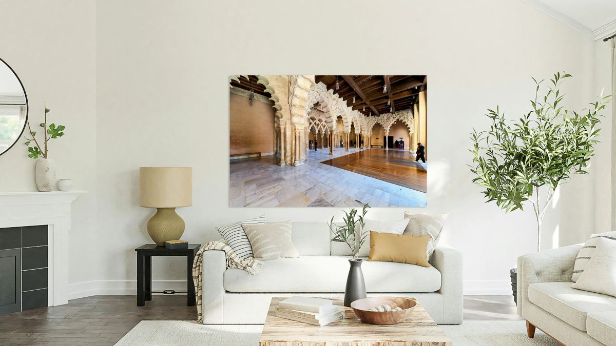 Visit to aljaferia palace in zaragoza spain