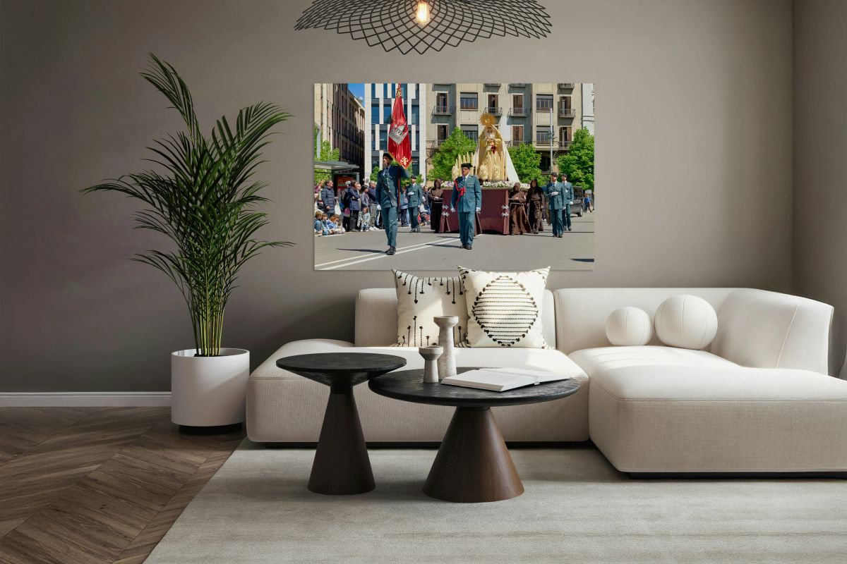 Processions for easter holy week in zaragoza spain