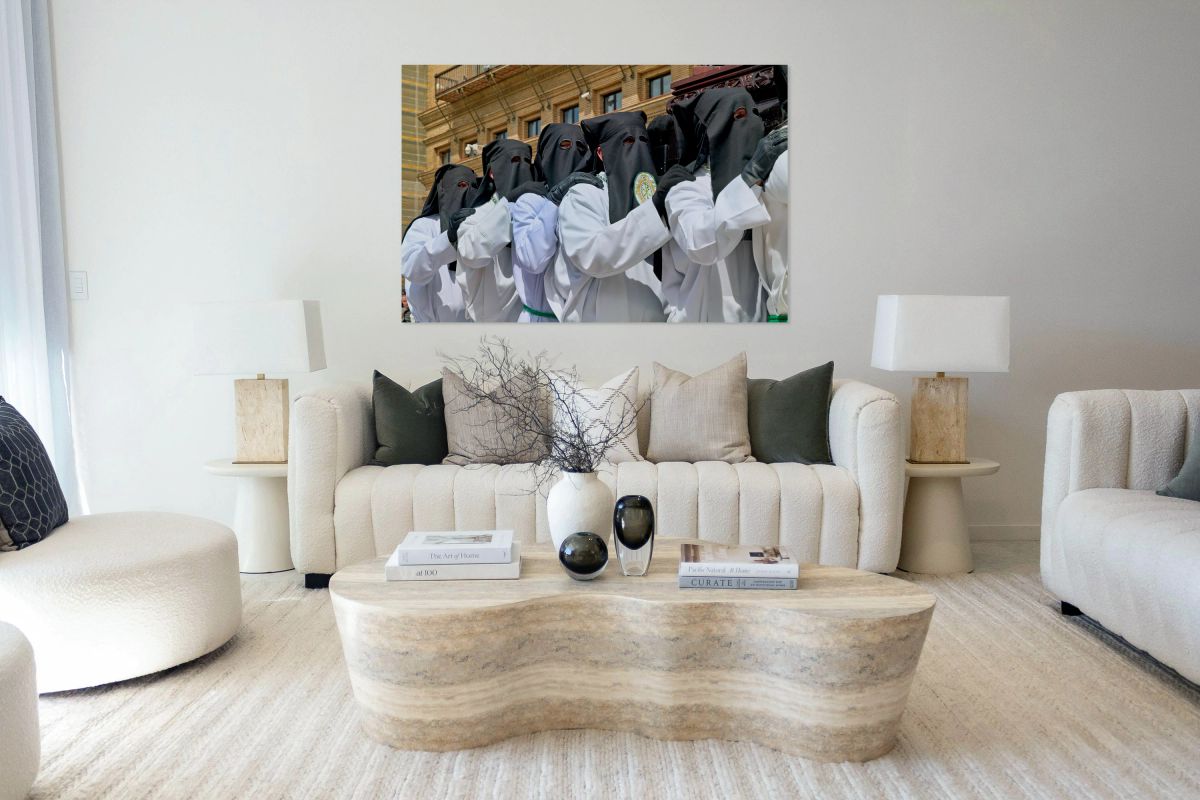 Processions during Easter Holy Week in Zaragoza Spain