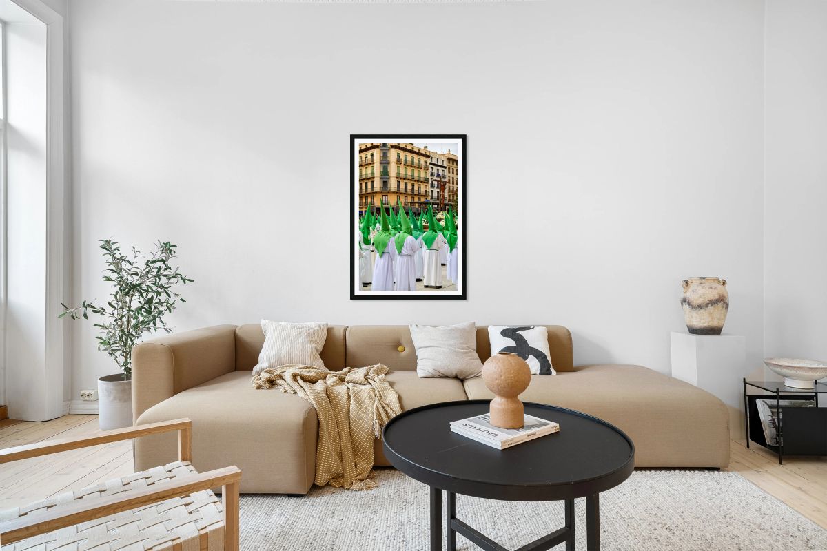 Procession during Easter Holy Week in Zaragoza Spain