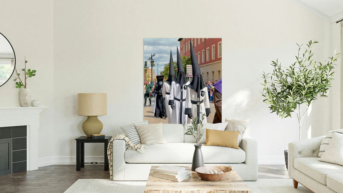 Easter Holy Week processions in Zaragoza Spain in Aragon