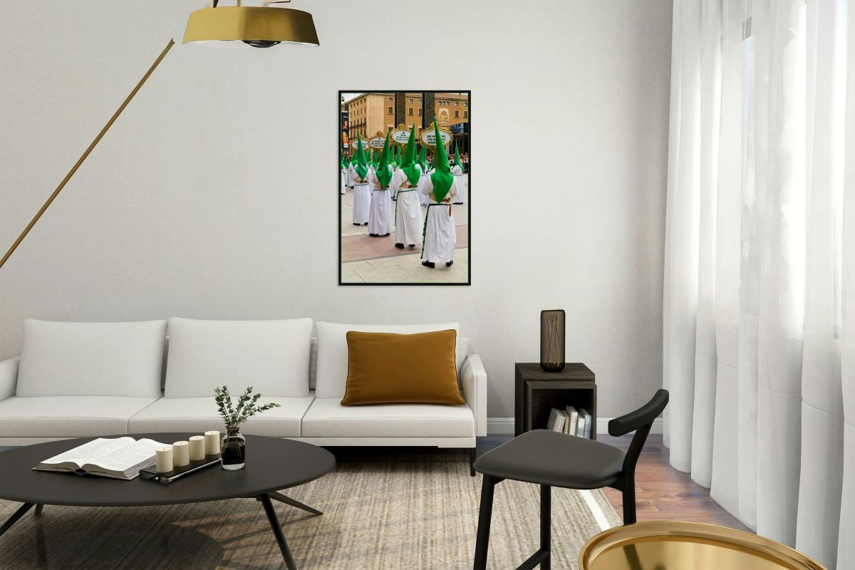 Celebration of Easter Holy Week processions in Zaragoza Spain