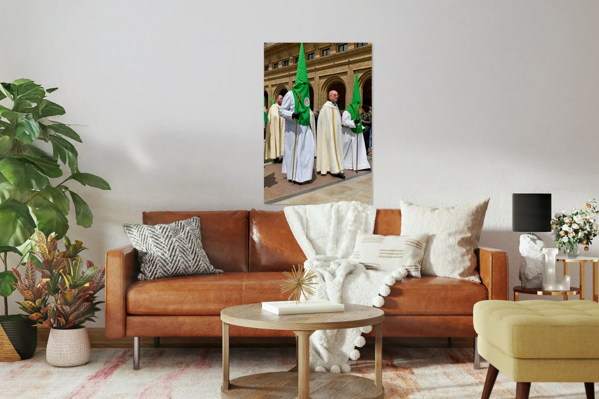 Processions during Easter Holy Week in Zaragoza Spain