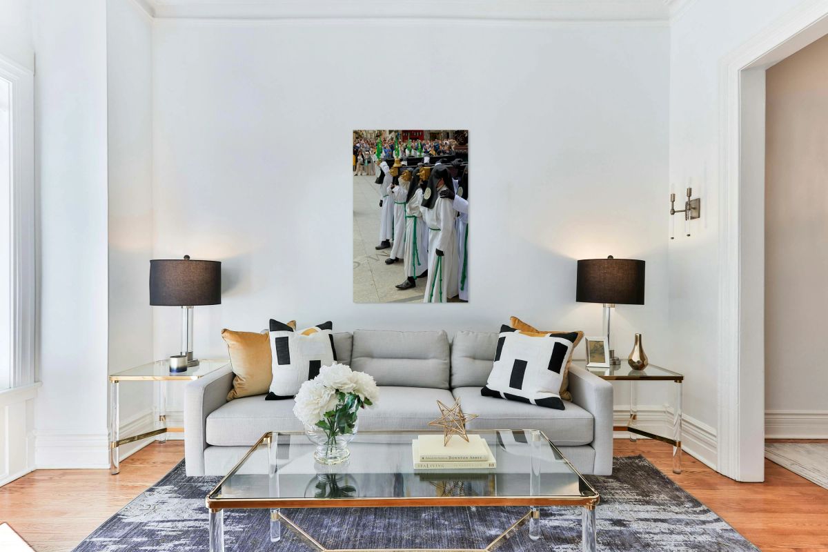 Processions during Easter Holy Week in Zaragoza Spain