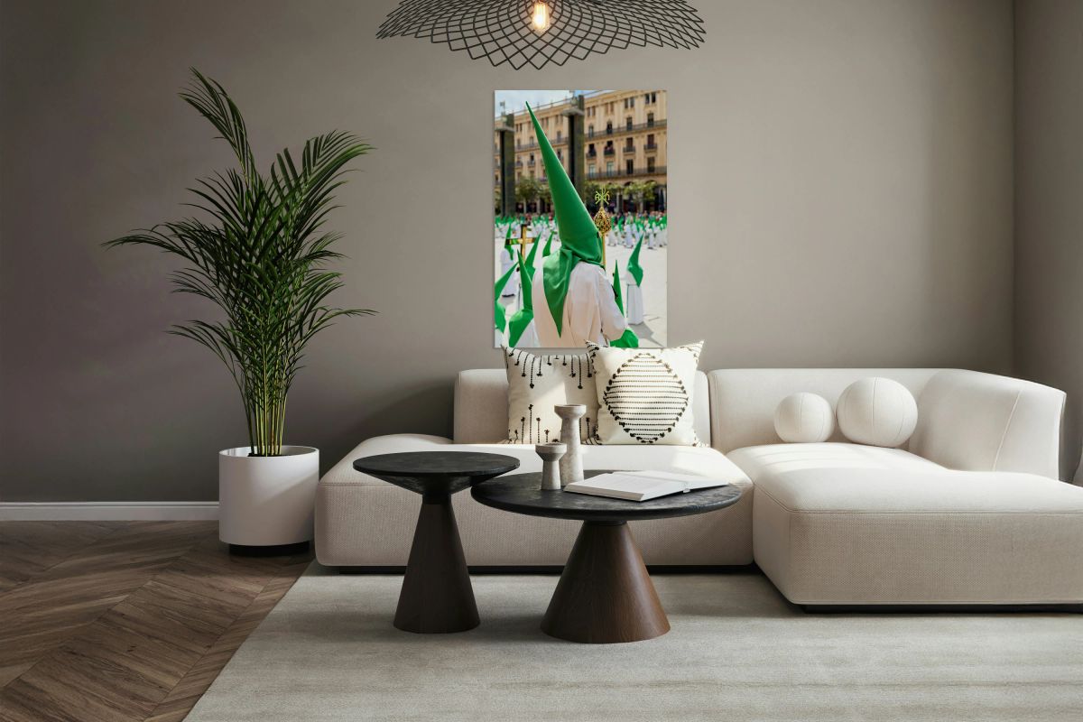 Processions during Easter Holy Week in Zaragoza Spain