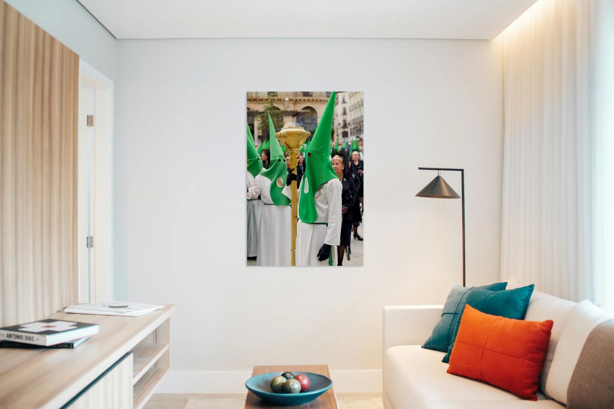 Processions during Easter Holy Week in Zaragoza Spain